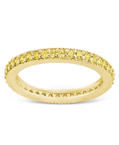 Sterling Forever 2.5mm Thin Cubic Zirconia Band Ring