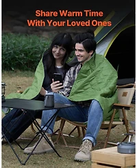 Cozito Camping Blanket, 82 x 55 inches 330 Gsm Polyester Fleece Stadium Blanket