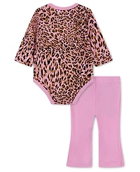 Nike Baby Girls' Long-Sleeve Bodysuit and Flared Leggings, 2-Piece Set