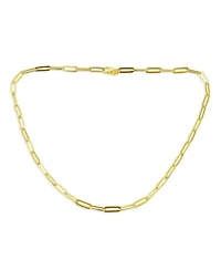 Bling Jewelry Paperclip Link Chain Necklace 14K Gold Over .925 Sterling Silver 18, 20 Inch Nickel-Free