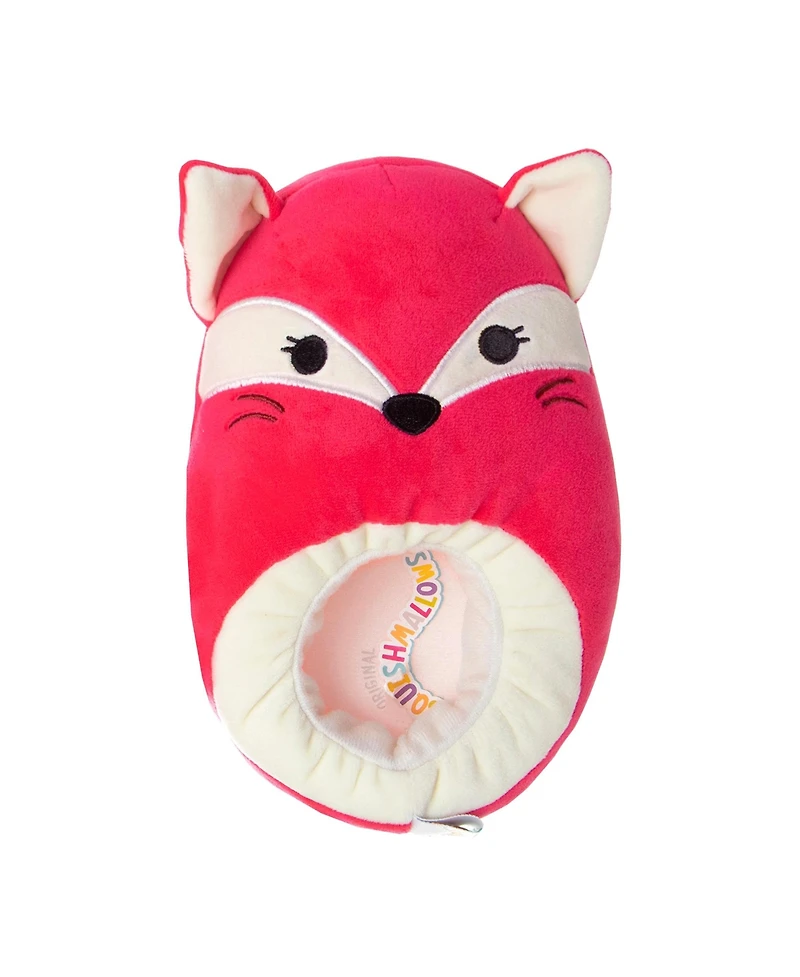 Squishmallow Women's Plush Fox Slip-On Slippers