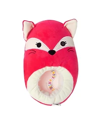 Squishmallow Women's Plush Fox Slip-On Slippers