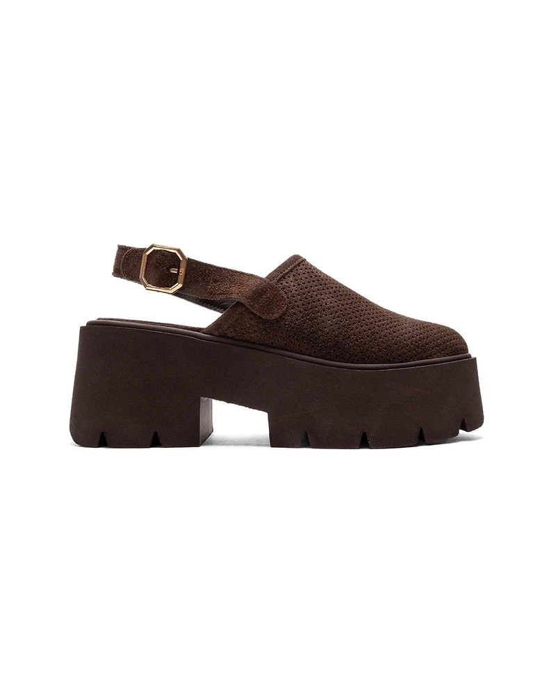 Forever & Always Shoes Women's Caldris Leather Platform Sandal