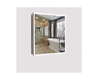 Casainc 30"W x 32"H Led Lighted Medicine Cabinet with Mirror, Anti-Fog Bathroom Mirror Cabinet