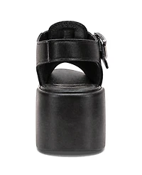Forever & Always Shoes Women's Romina Leather Platform Sandal