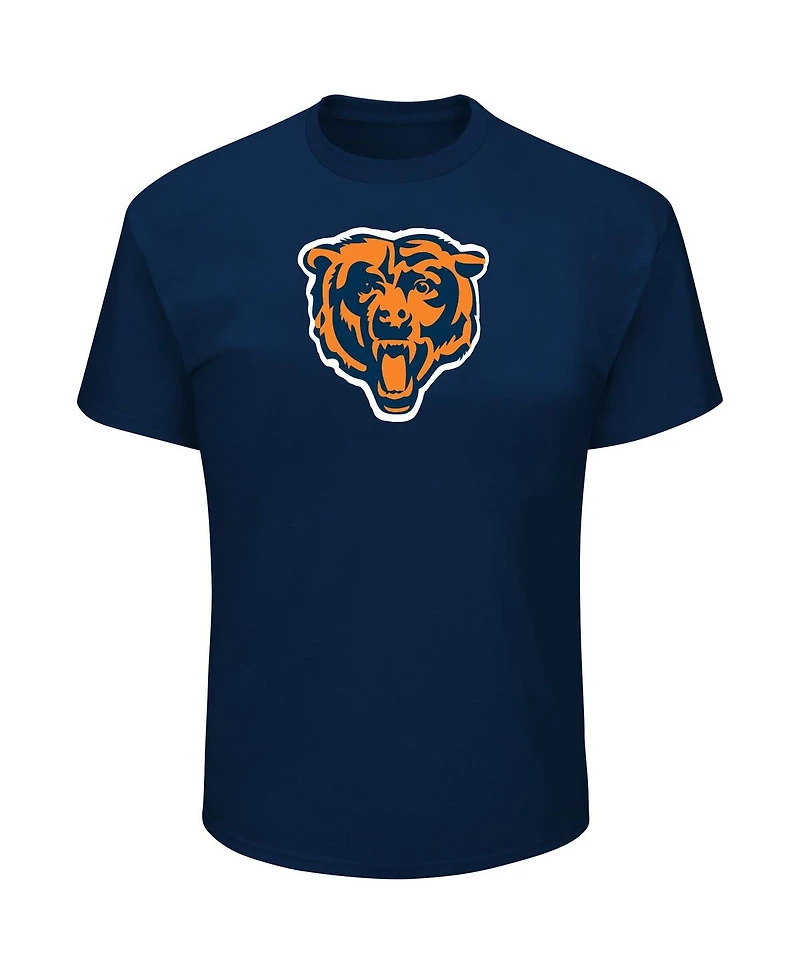 Fanatics Men's Caleb Williams Navy Chicago Bears Big Tall Player Name Number T-Shirt