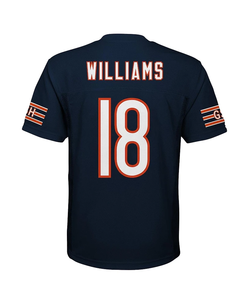 Outerstuff Big Boys and Girls Caleb Williams Navy Chicago Bears Replica Player Jersey