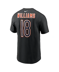 Nike Men's Caleb Williams Black Chicago Bears Carbon Name Number T-Shirt