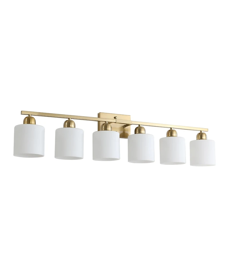 Busdays 38 Inch 6 Light Modern Brushed Bathroom Vanity Light Fixture Over Mirror Sconce Wall Lighting for Bedroom Living Room