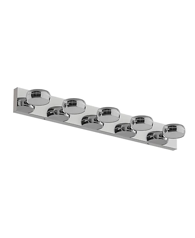 Busdays 5 Light Led Bathroom Vanity Light 35 Inch 18 Watt Modern Wall Light Bar Fixture Over Mirror
