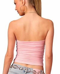 Edikted Womens Barbie Curved U Strapless Top