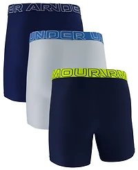 Under Armour Men's Performance Tech Mesh Solid 6" Boxer Briefs, 3-Pack