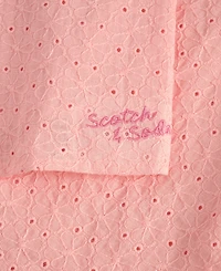 Scotch & Soda Girls' 4-6X Eyelet Ruffle Top and Tiered Skirt, 2-Piece Set