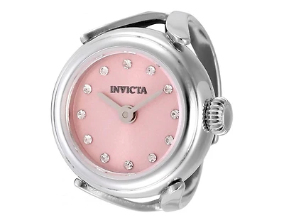 Invicta Women's 49072 Mini Ring Watch Quartz 2 Hand Pink Dial Watch
