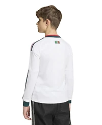 Adidas Big Boys and Girls White Mexico National Team 2026 Away Replica Long Sleeve Jersey