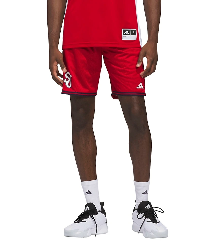 Adidas Men's Red St. John's Storm Replica Swingman Shorts