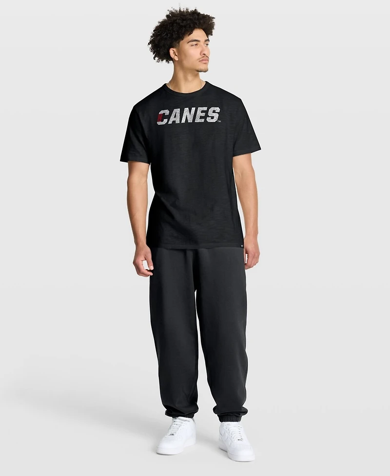 Fanatics Men's Black Carolina Hurricanes Play Distressed Wordmark Stadium Slub T-Shirt