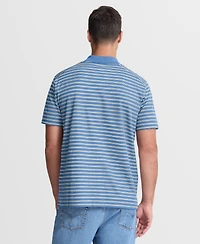 Nike Men's Light Blue Chicago Cubs Cooperstown Collection Dri-fit Victory Striped Polo Shirt