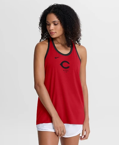 Nike Women's Red Cincinnati Reds Tri-Blend Dri-fit Racerback Tank Top