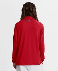 Nike Men's Red Philadelphia Phillies Authentic Collection Dri-fit Raglan Half-Zip Pullover Sweatshirt