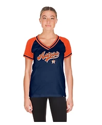 New Era Women's Navy Houston Astros Gameday V-Neck T-Shirt