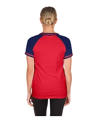 New Era Women's Red Philadelphia Phillies Gameday V-Neck T-Shirt