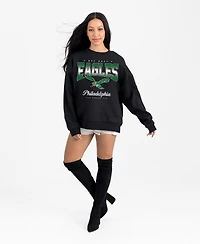 Gameday Couture Women's Black Philadelphia Eagles Powerhouse Play Premium Fleece Sweatshirt