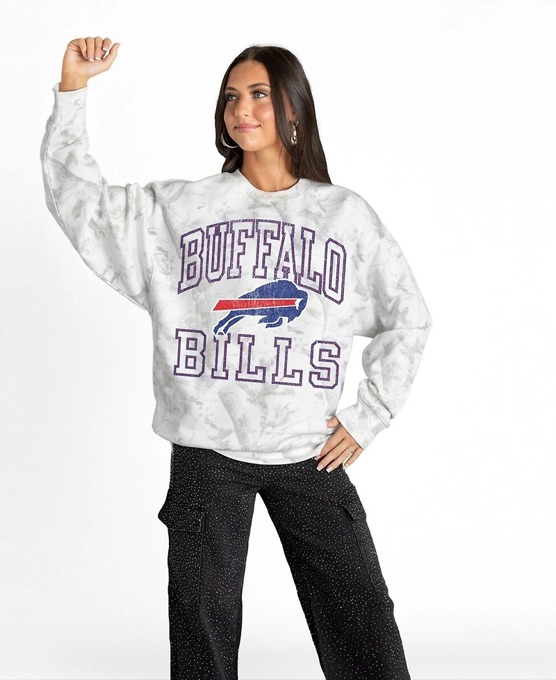 Gameday Couture Women's Arctic Camo Buffalo Bills Whiteout Oversized Premium Fleece Sweatshirt
