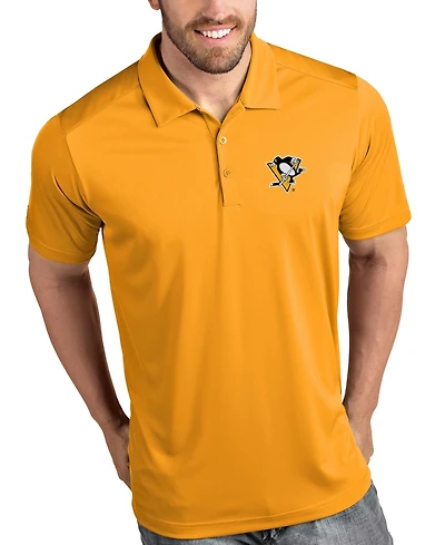 Antigua Men's Gold Pittsburgh Penguins Tribute Polo Shirt