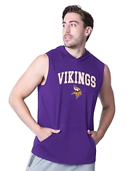 Msx by Michael Strahan Men's Purple Minnesota Vikings Action Sleeveless Pullover Hoodie