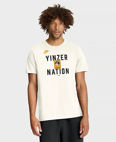 Nike Men's Cream Pittsburgh Pirates Cooperstown Collection ‘70s Inspired T-Shirt