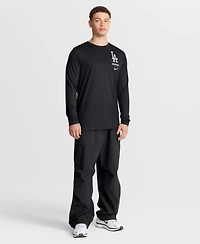 Nike Men's Black Los Angeles Dodgers 2-Hit Legend Dri-fit Long Sleeve T-Shirt
