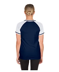 New Era Women's Navy Chicago Cubs Gameday V-Neck T-Shirt