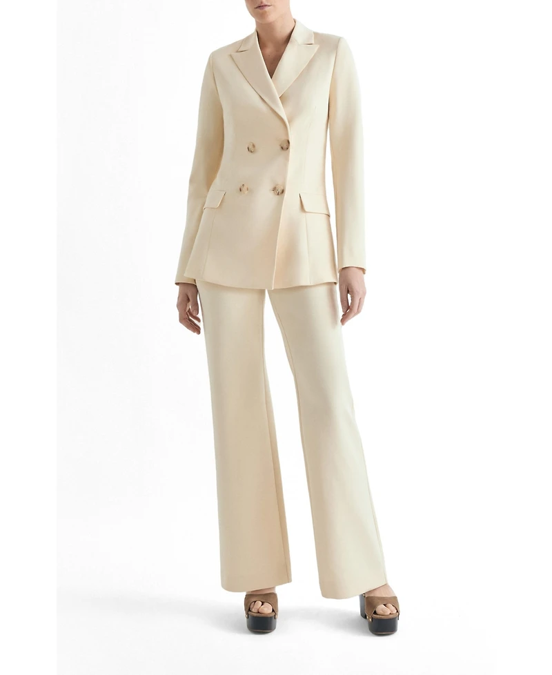 Scalpers Women's Plain Double-breasted Blazer