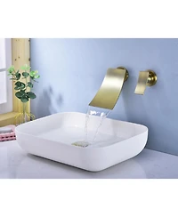 Phying Wall Mount Widespread Bathroom Faucet