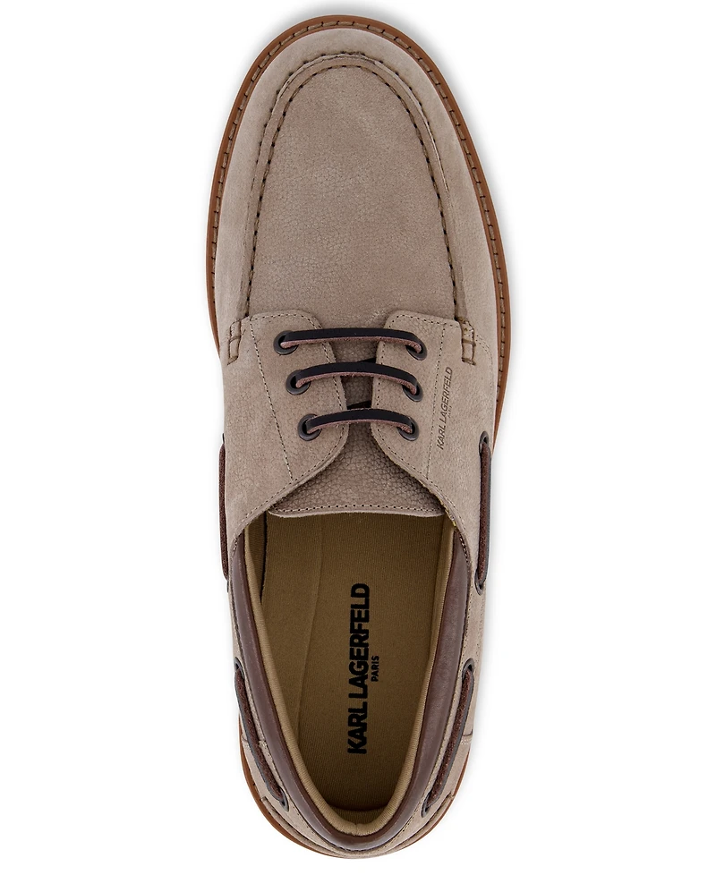 Karl Lagerfeld Men's Safran Round-Toe Boat Shoes
