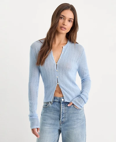 Good American Women's Long-Sleeve Cardigan