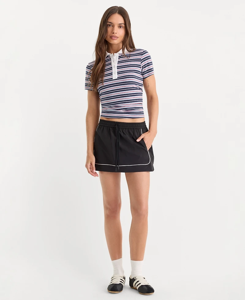 Good American Women's Pull-On Mini Skirt