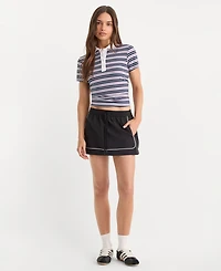 Good American Women's Pull-On Mini Skirt