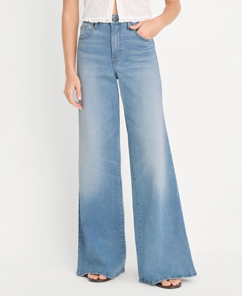 Good American Women's Waist Palazzo Jeans