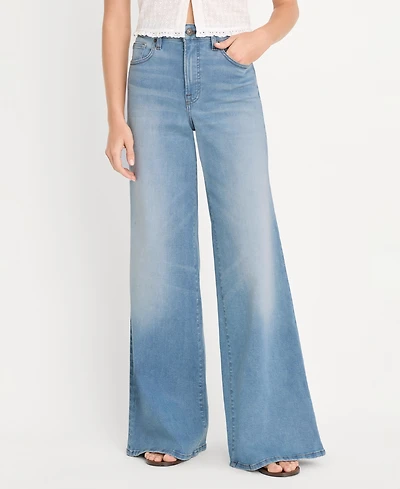 Good American Women's Waist Palazzo Jeans