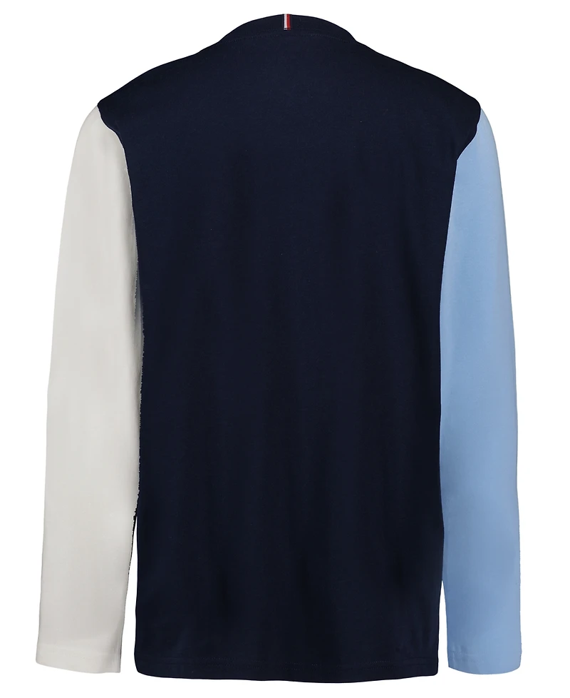 Tommy Hilfiger Boys' 8-20 Color-Block Logo Long-Sleeve T-Shirt