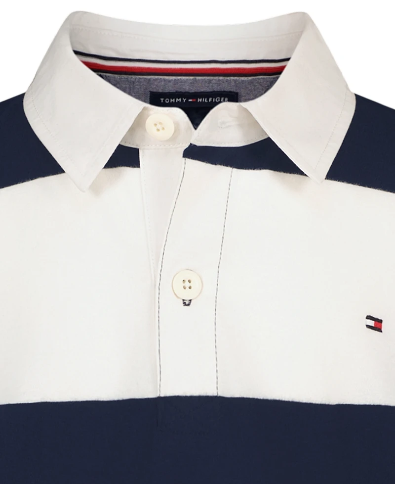 Tommy Hilfiger Boys' 8-20 Striped Rugby Polo Shirt