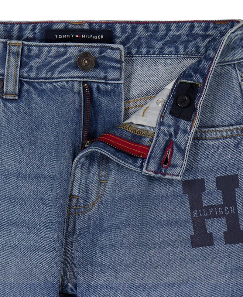 Tommy Hilfiger Boys' 8-20 Straight-Leg Logo Jeans