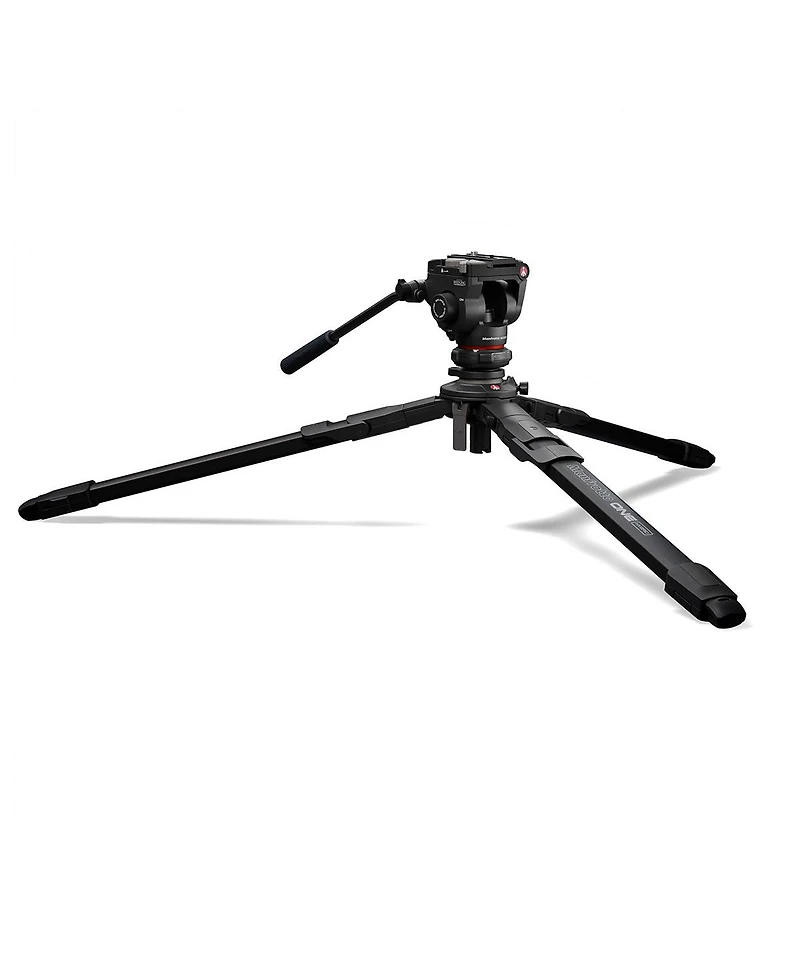 Manfrotto 500X Fluid Video Head with One Aluminum Hybrid Video Tripod