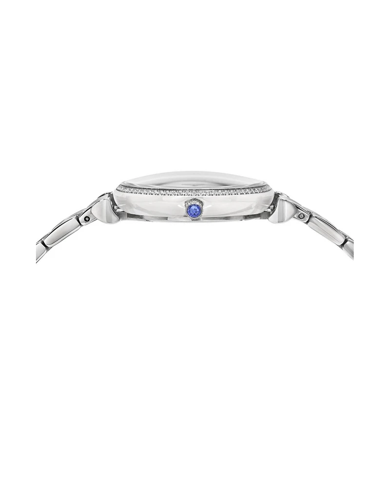 Porsamo Bleu Women's Emma Stainless Steel Silver Tone and Mop Dial Watch 1142AEMS