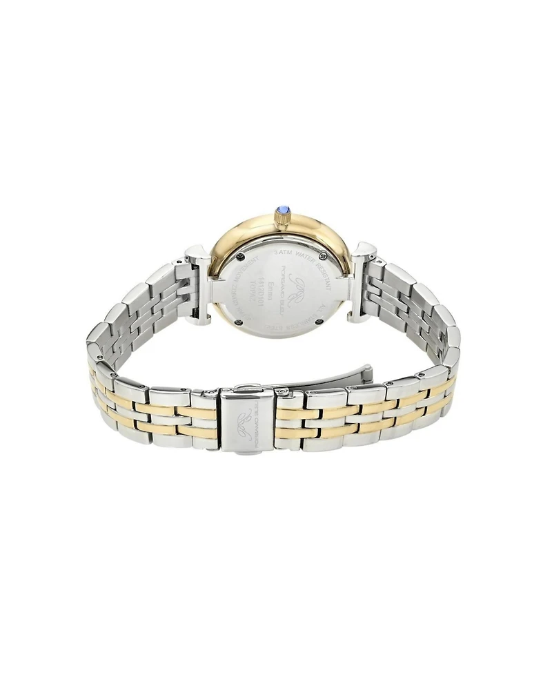 Porsamo Bleu Women's Emma Stainless Steel Two Tone and Mop Dial Watch 1142DEMS