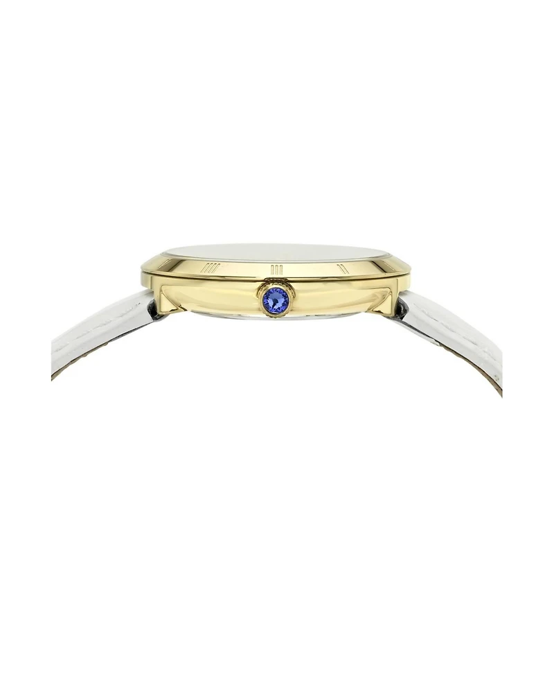 Porsamo Bleu Women's Monroe Genuine Leather Gold Tone and Watch 1491CMOL