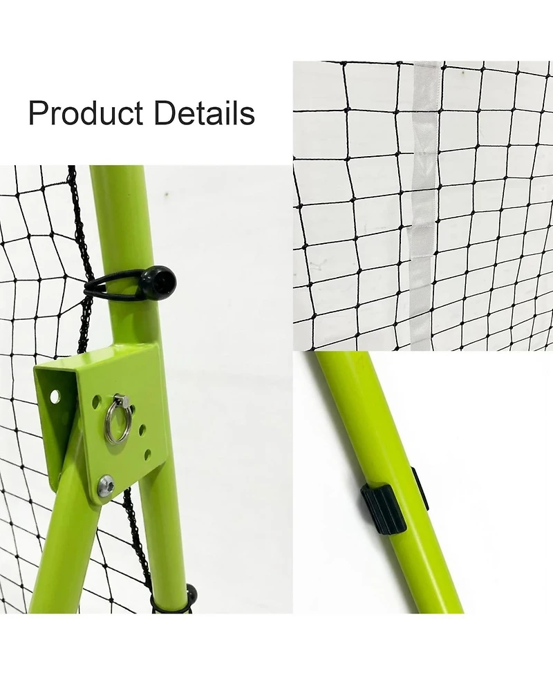 Xo Volleyball Rebounder Net, Multi-Angle Bounce Back Trainer, Portable Practice Net for Backyard Training