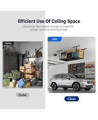 Fleximounts 2 Pack Overhead Garage Storage Adjustable Ceiling Rack
